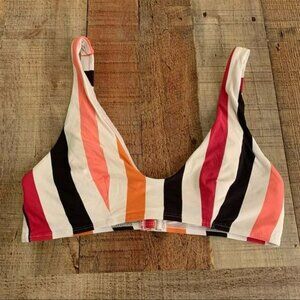 Sunn lab swim women's striped bikini swimsuit top multicolor